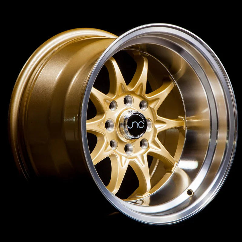 JNC JNC003 Gold Wheel With Machined Lip