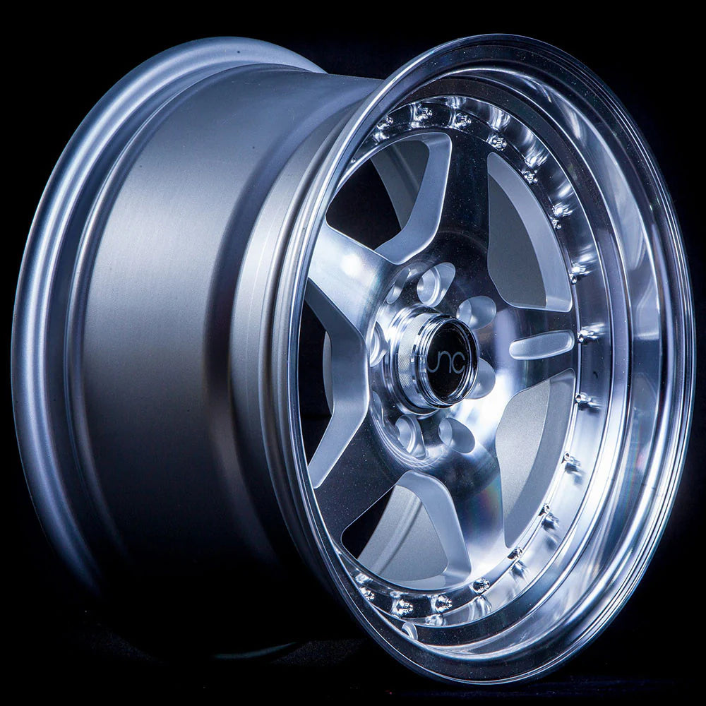 JNC JNC009 Silver Wheel With Machined Face - 15x8 / 4x100/4x114.3 / +25