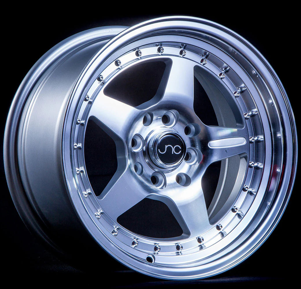 JNC JNC009 Silver Wheel With Machined Face - 15x8 / 4x100/4x114.3 / +25