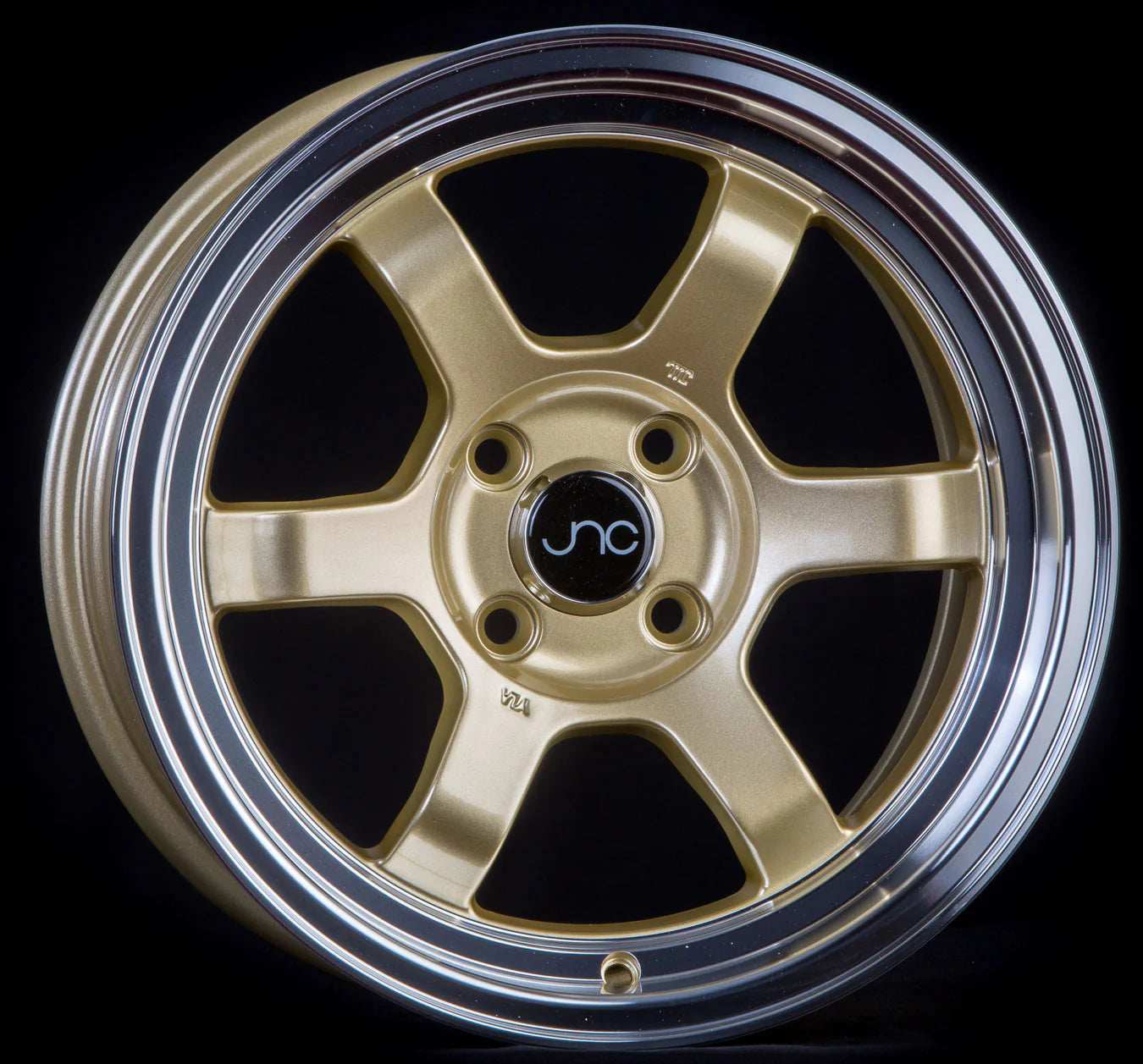 JNC JNC013 Gold Wheel With Machined Lip - 15x8 / 4x100 / +20