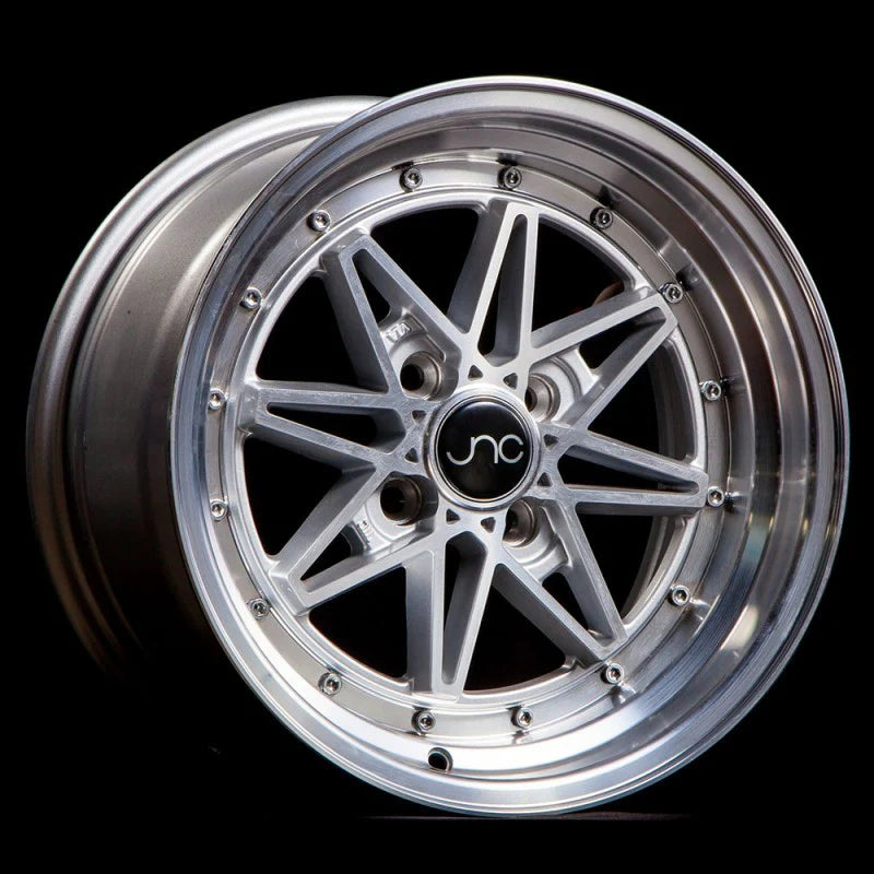 JNC JNC002 Silver Wheel With Machined Face - 15x8 / 4x100 / +25