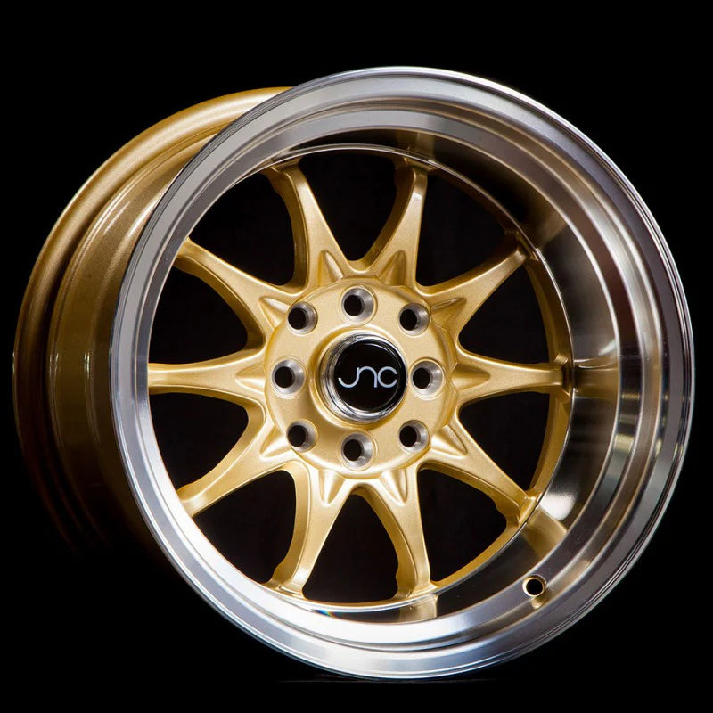 JNC JNC003 Gold Wheel With Machined Lip