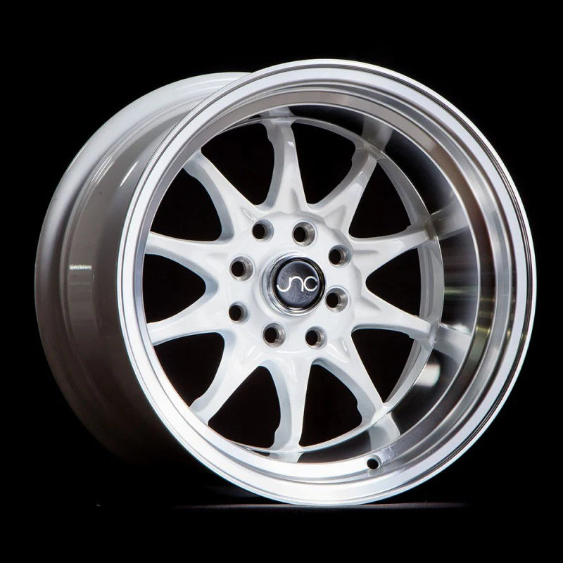 JNC JNC003 White Wheel With Machined Lip