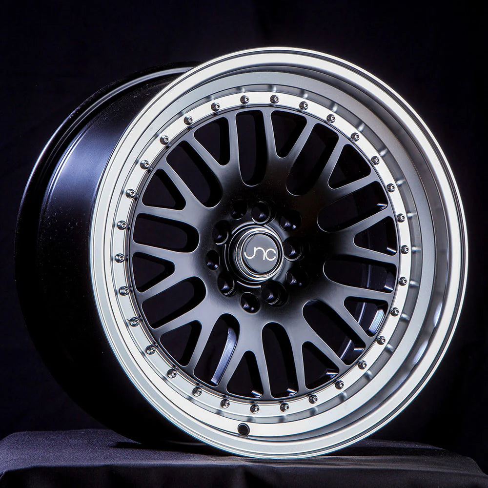 JNC JNC001 Black Machined Lip Wheel