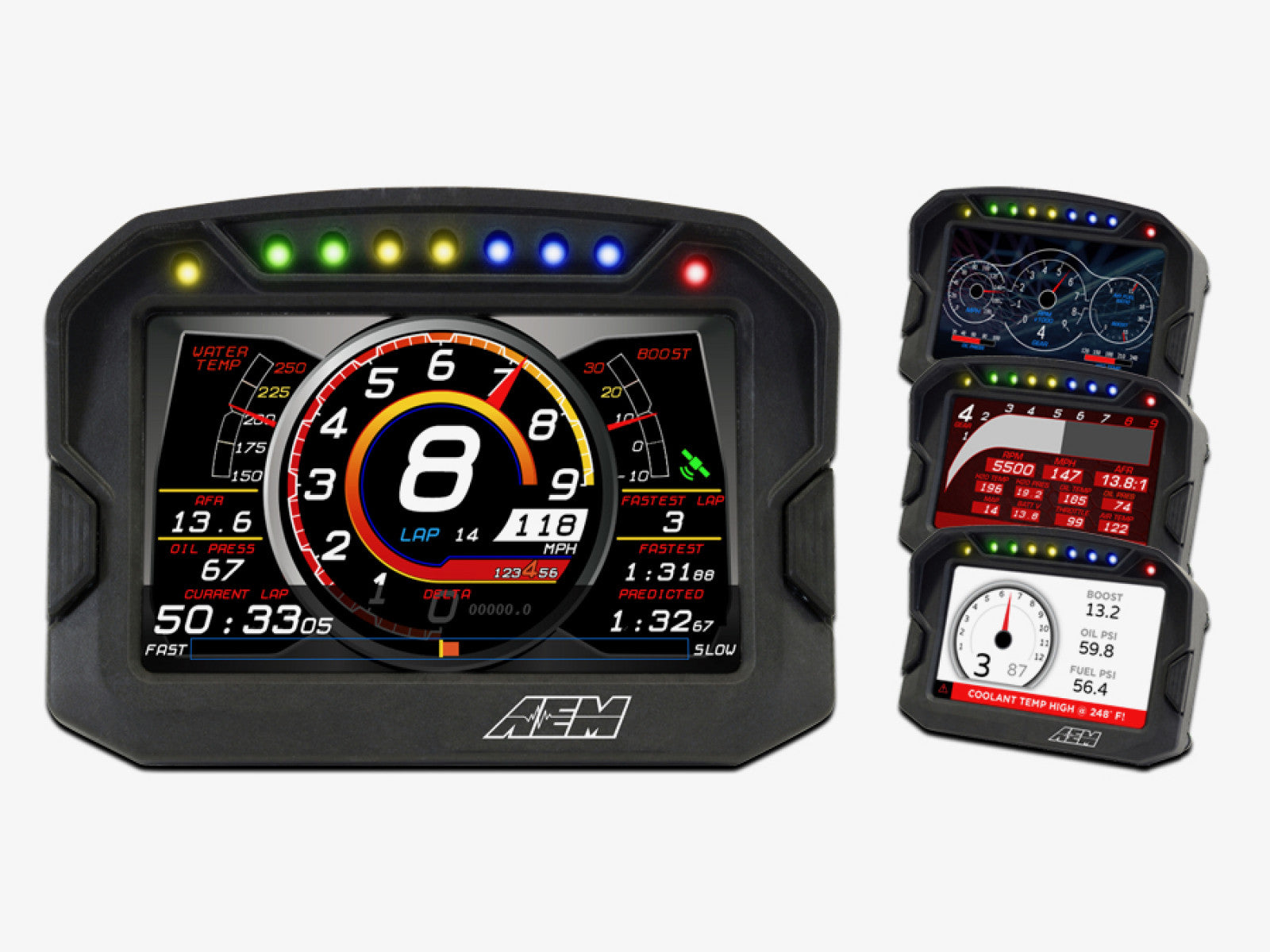 AEM GPS Enabled CD-5 Carbon Digital Racing Dash