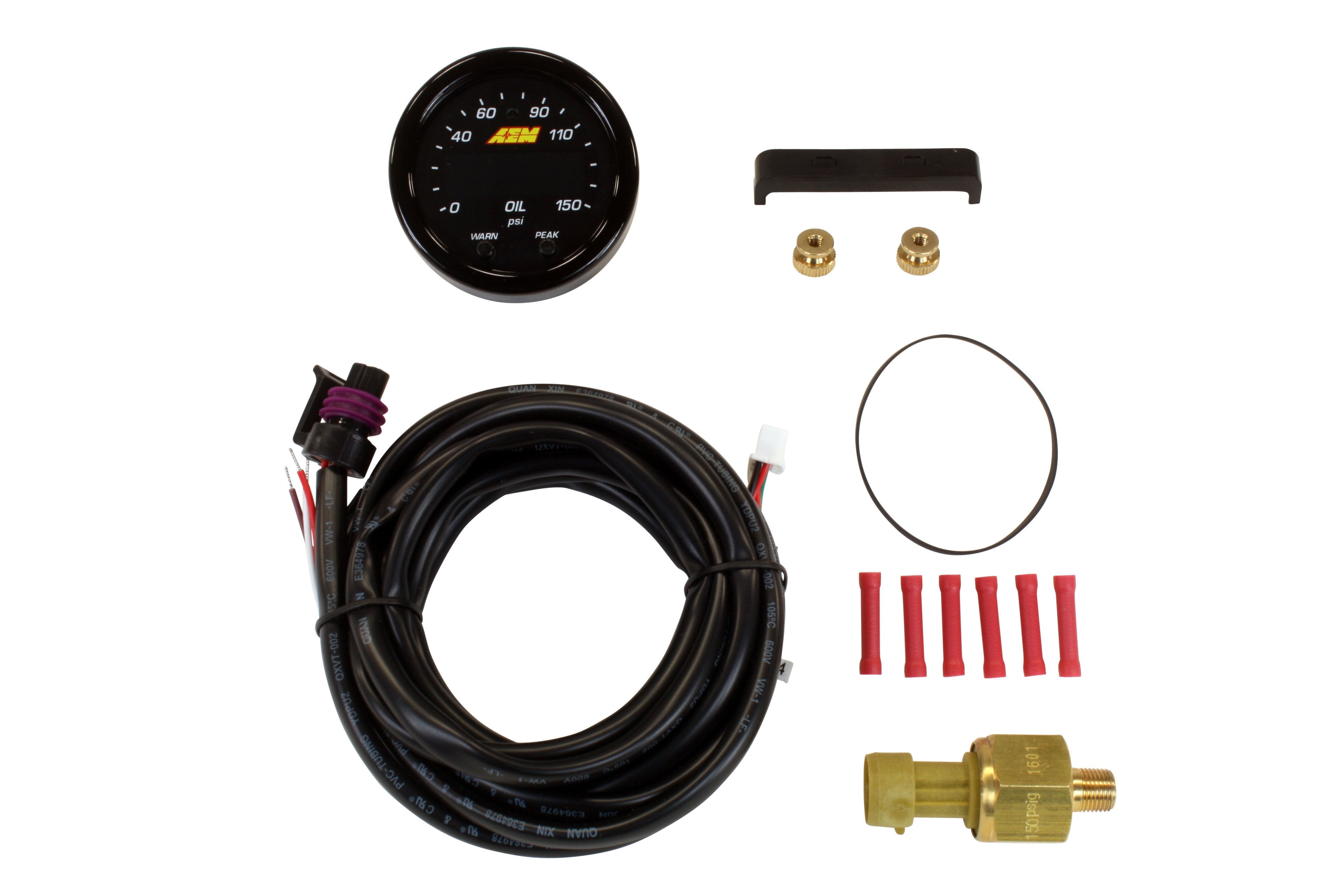 AEM X-Series 0-150 PSI Fluid Pressure Gauge Kit