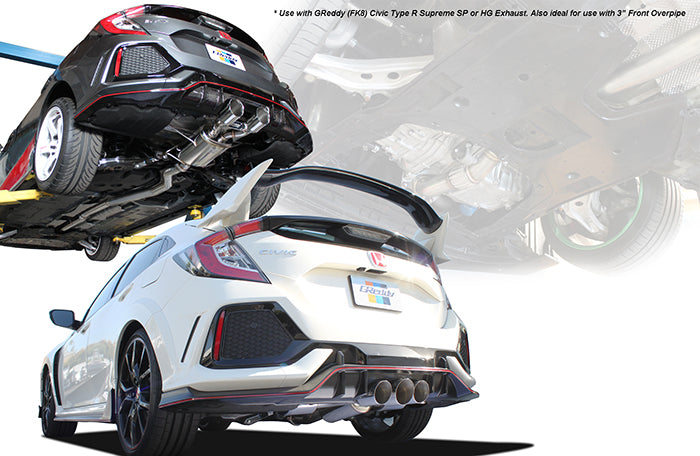 GReddy 17-21 Civic Type R FK8 Forward Mid-Pipe & Front Over Pipe