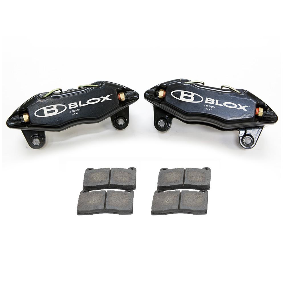 Blox Racing 4-Piston Calipers With HP10 Brake Pads