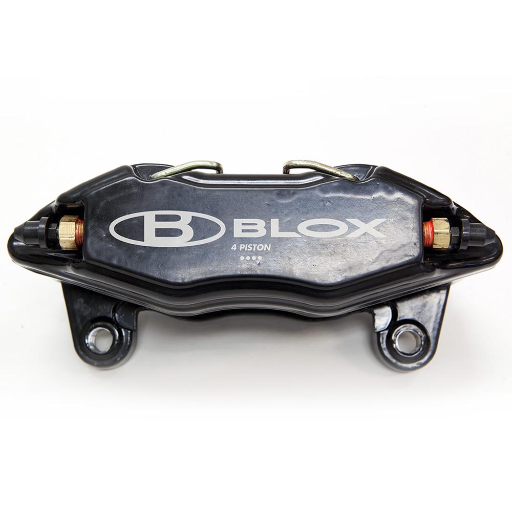 Blox Racing Black 4-piston Replacement Caliper - Single